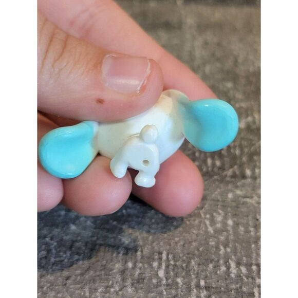 Littlest Pet Shop white blue bunny rabbit LPS toy figure - Picture 4 of 4